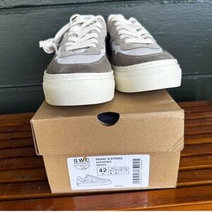 Women's Pearl S-Strike Sneakers - Cream and Tan